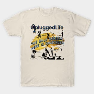 Beach Volleyball Surfing Unplugged Life Sun Tee T-Shirt